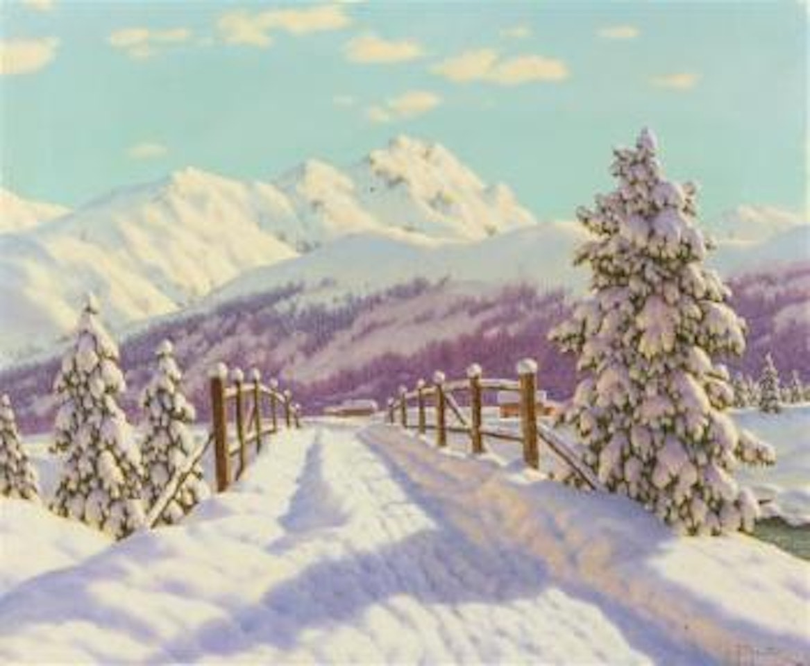 Jour d'hiver, Engadine by Ivan Fedorovich Choultse