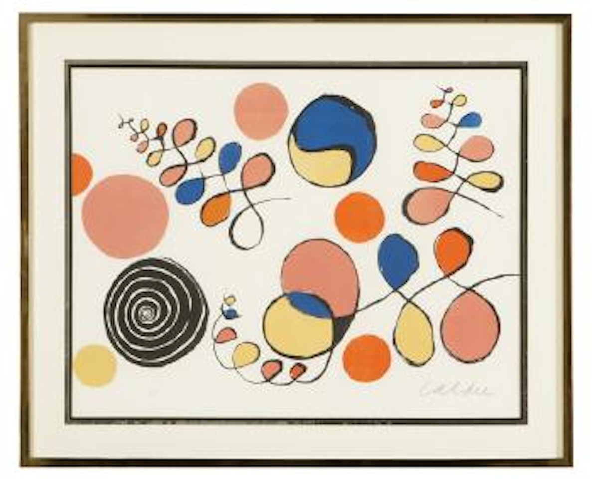 Composition with spirals and balls by Alexander Calder