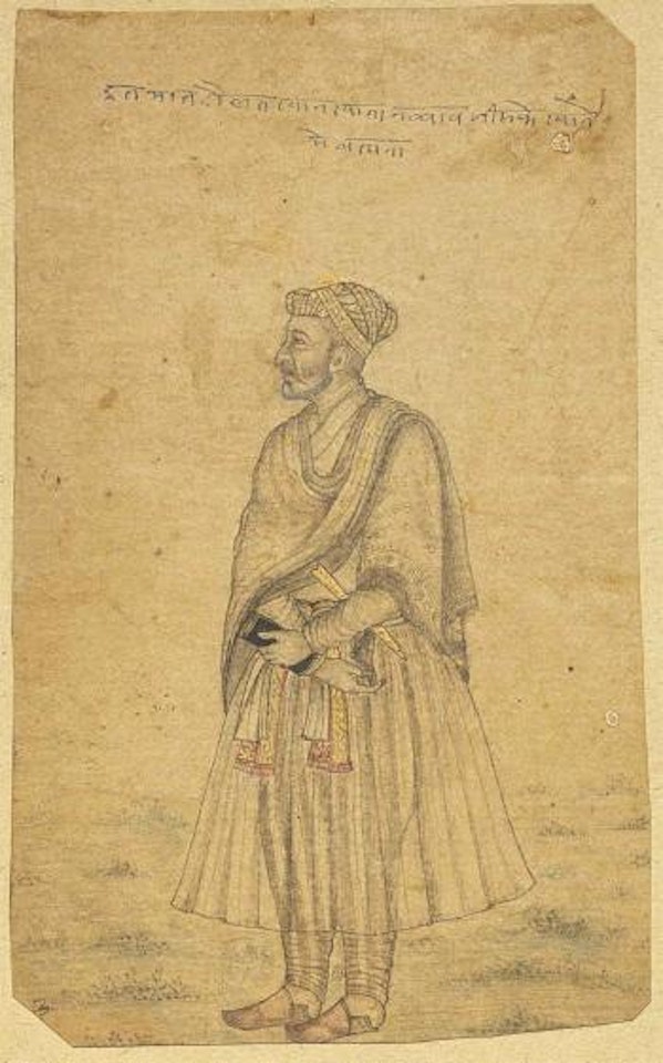 Portrait of Itimad Al-dawla Khan Asif Jah I by Mughal School