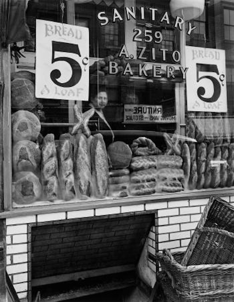 Bread Store, 259 Bleecker Street, Manhattan by Berenice Abbott