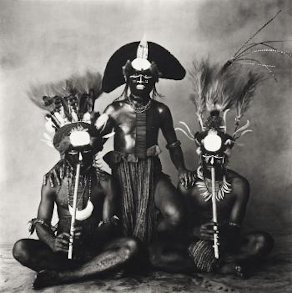 3 New Guinea Men, (2 With Pipes) by Irving Penn