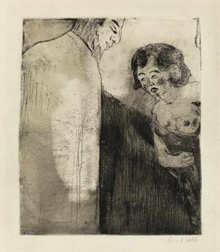 Christus Und Die Sünderin by Emil Nolde