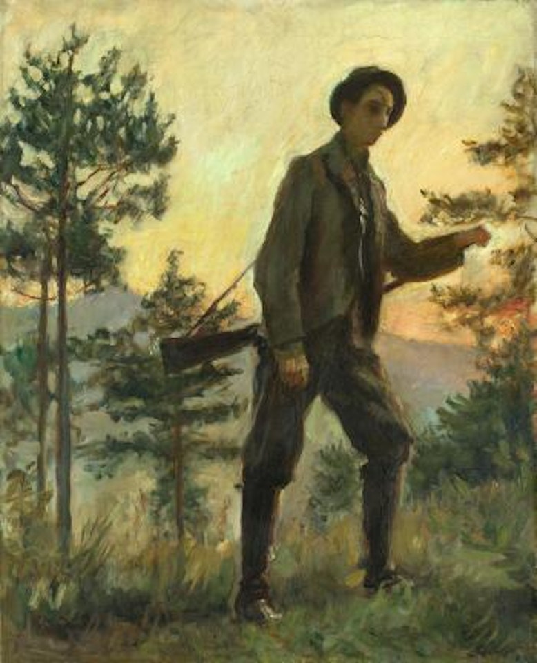 Der Jäger - Fred Griesinger by Max Slevogt