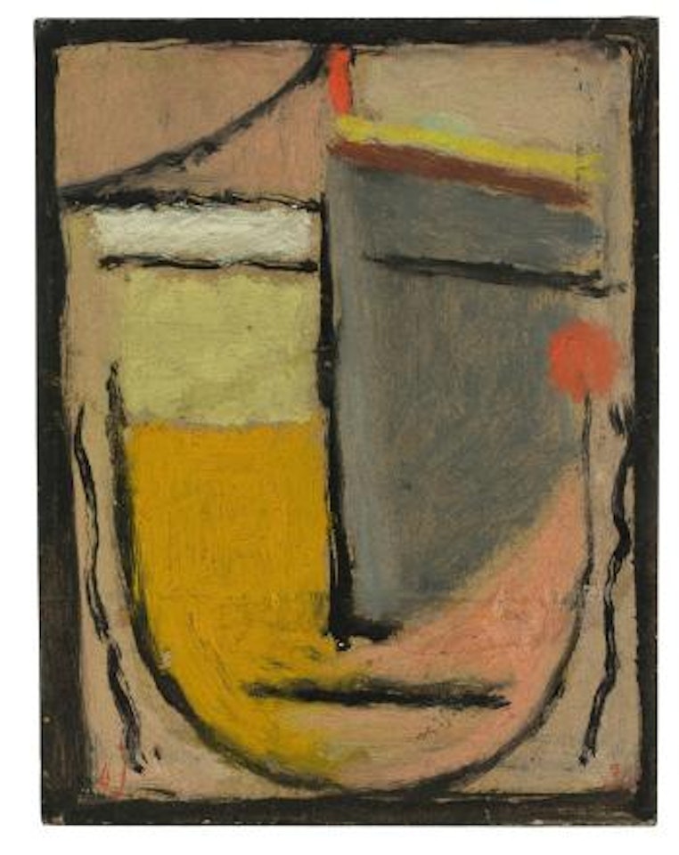 Abstrakter Kopf: Erinnerung An Pompeji by Alexej von Jawlensky