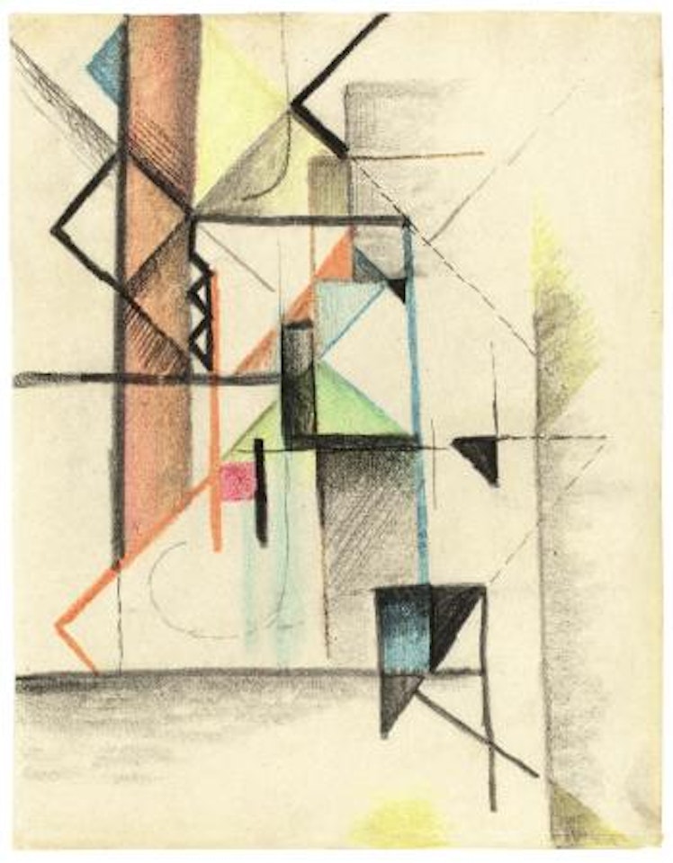 Abstrakte Formen VI by August Macke