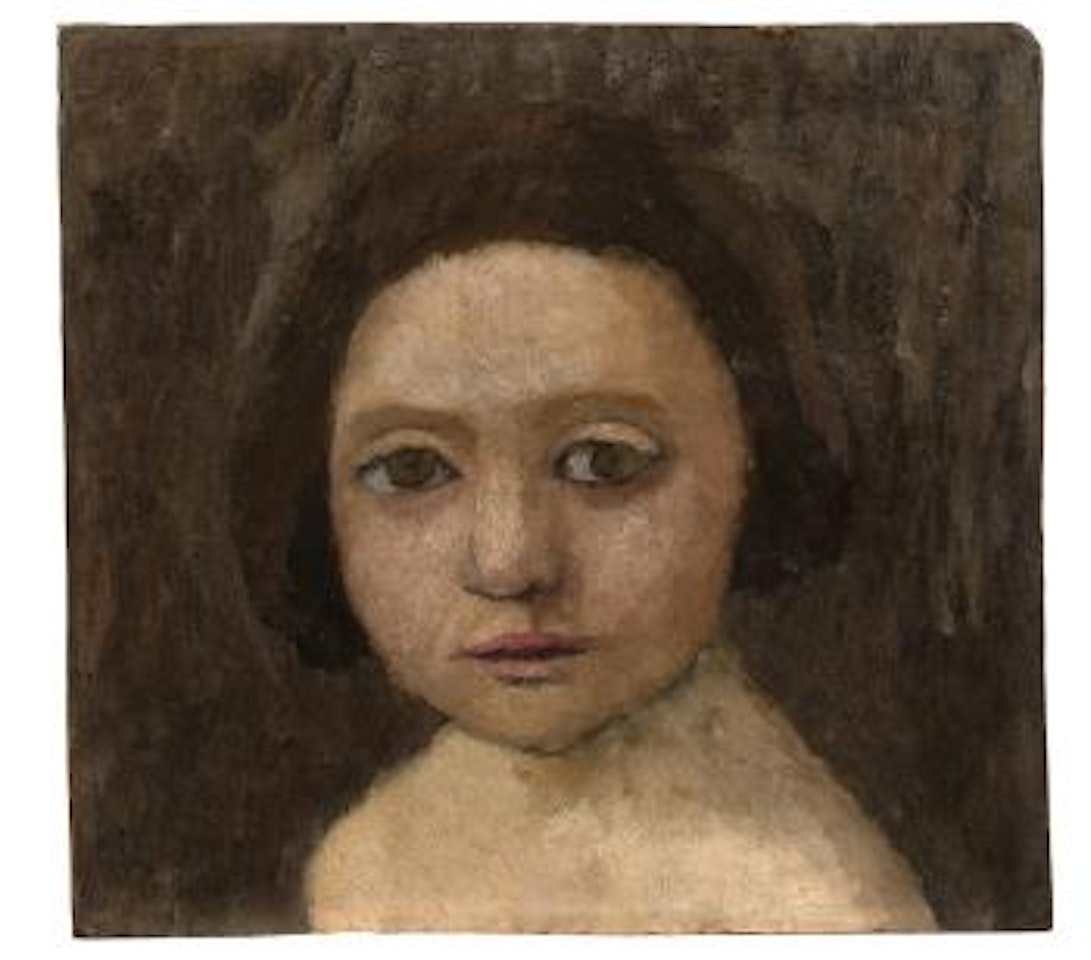 Kopf Eines Italienischen Mädchens by Paula Modersohn-Becker
