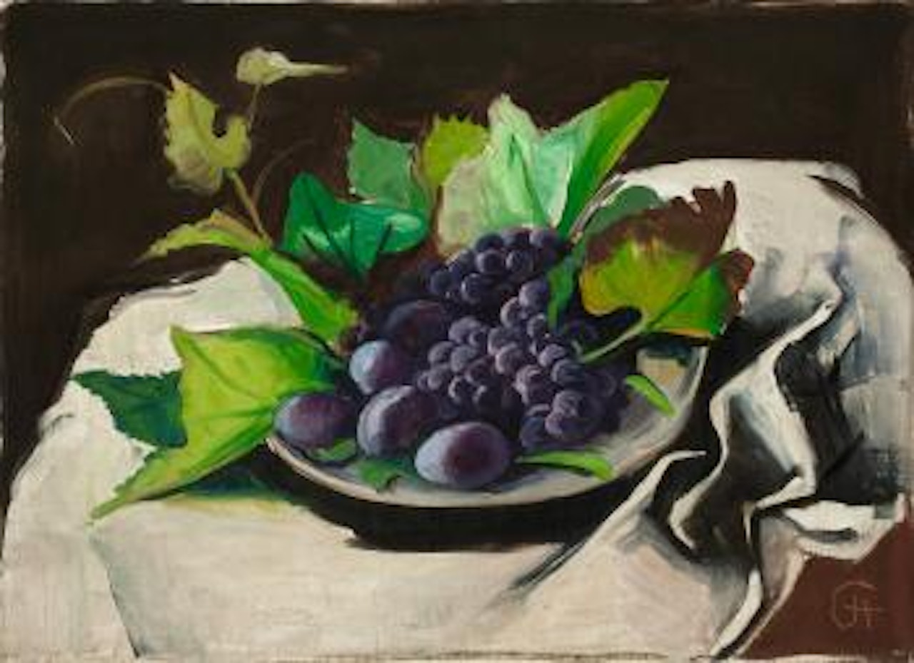 Traubenstilleben by Karl Hofer