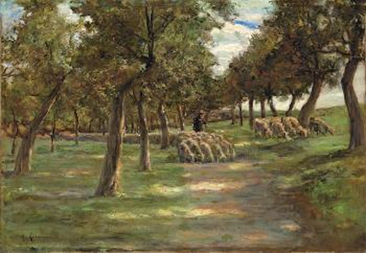 Schafherde by Max Liebermann