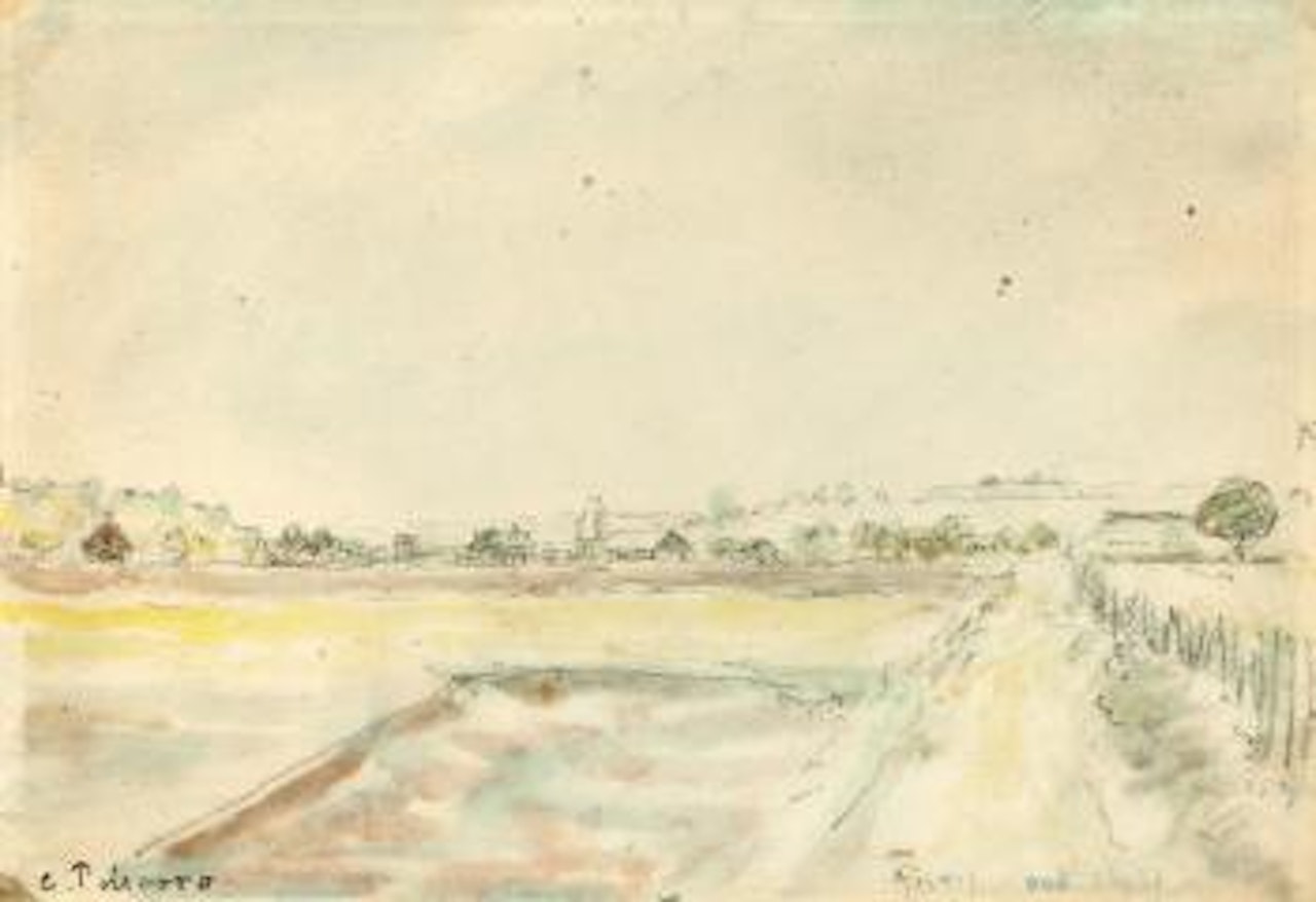 Paysage À Gisors by Camille Pissarro