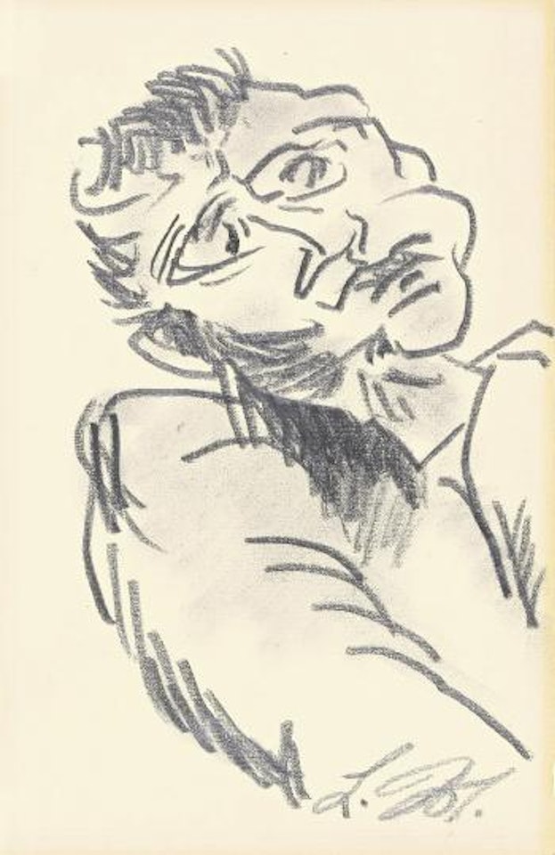 Männerkopf by Ludwig Meidner