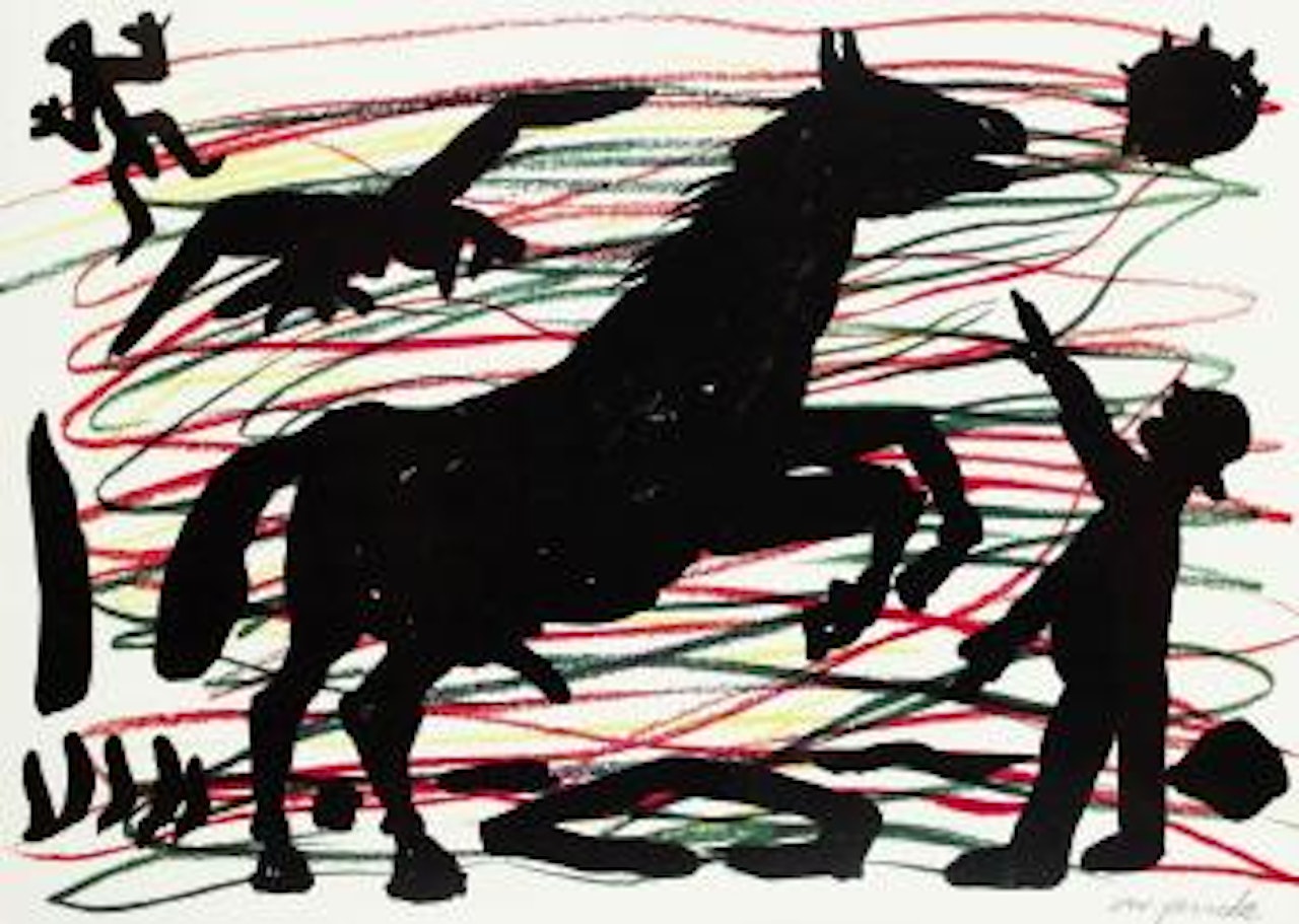 Rossebändiger by A.R. Penck
