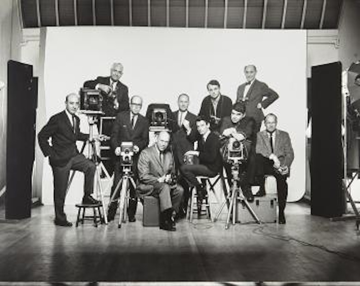 Self-portrait with Famous Photographers, January, 1964 by Irving Penn