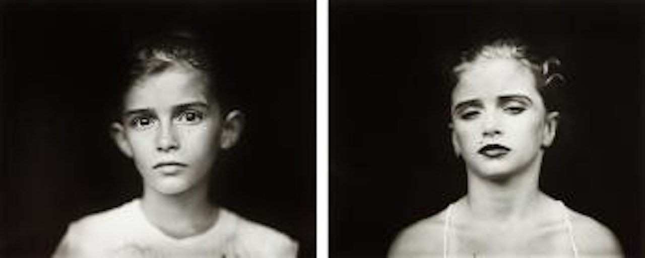 Jessie as Jessie and Jessie as Madonna, 1990 by Sally Mann