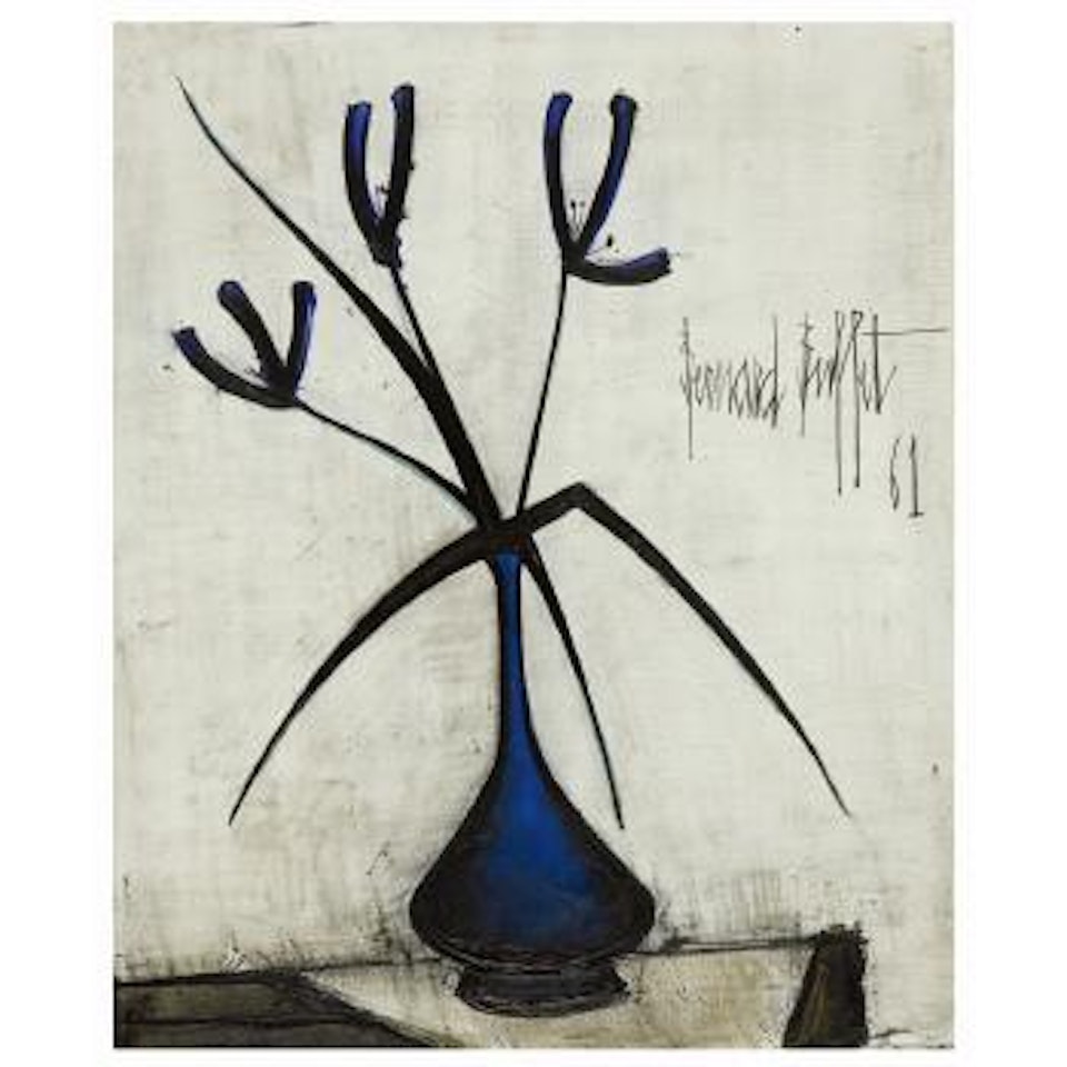 Iris dans un vase by Bernard Buffet