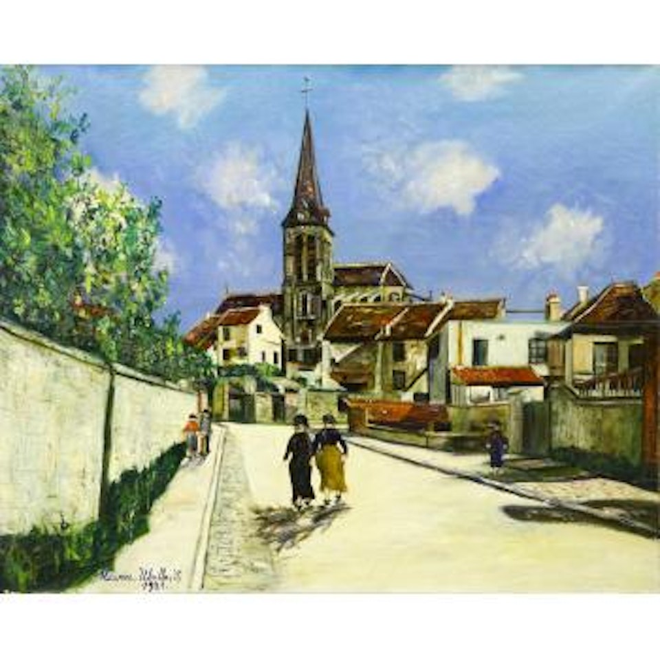 Église De Fontenay Les Louvres (Seine-Et-Oise) by Maurice Utrillo