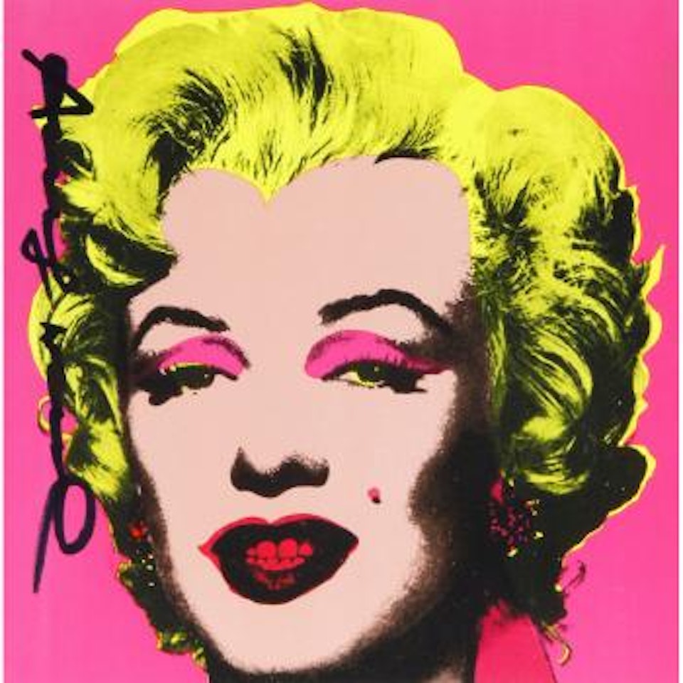 Marilyn invitation by Andy Warhol