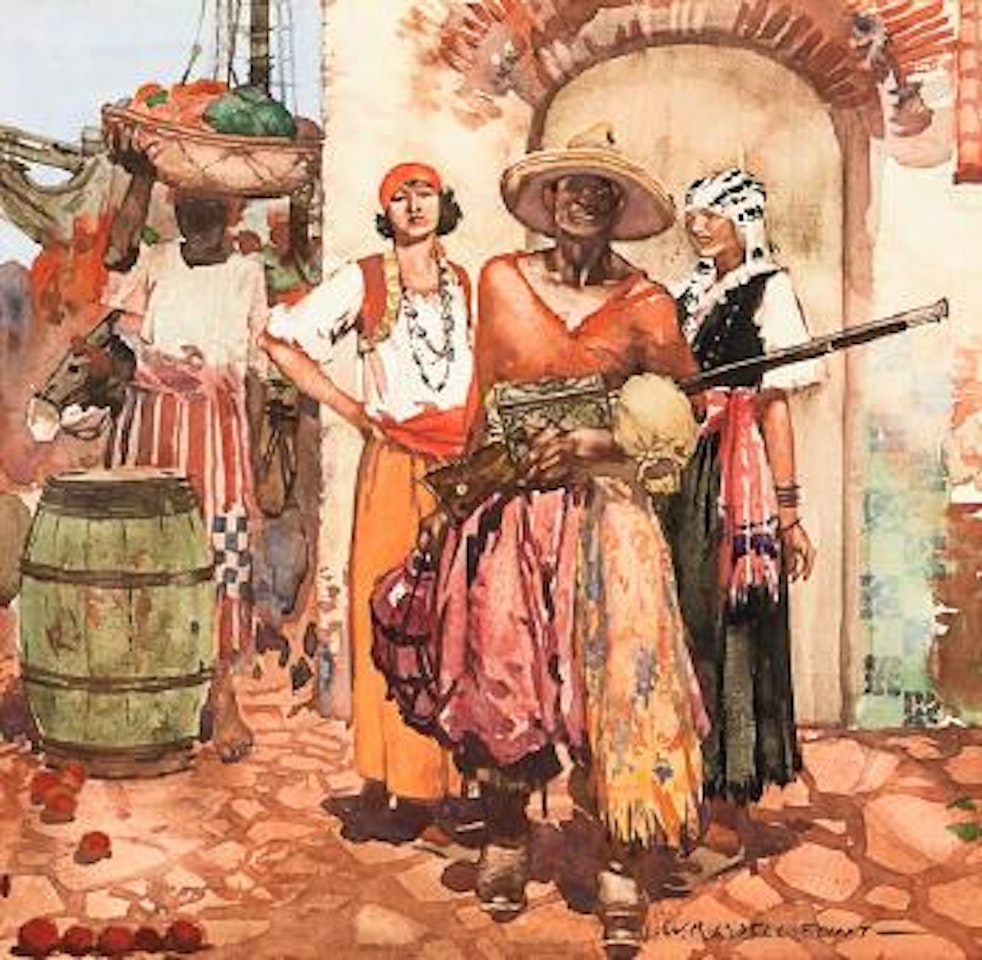 Market scene by William Russell Flint
