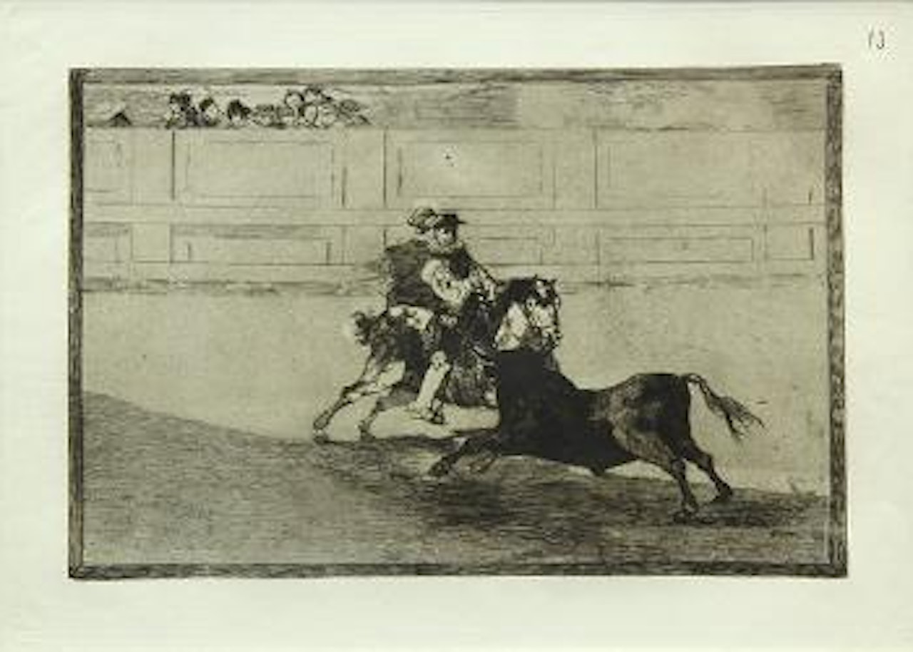 The picador rouses the bull by Francisco José de Goya