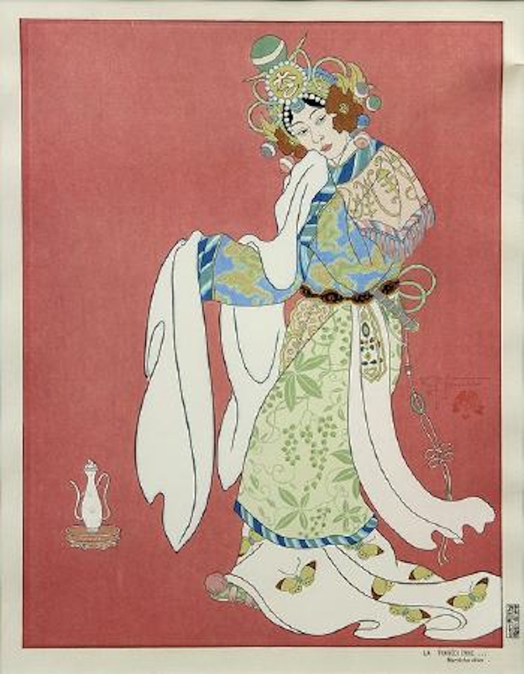 La tragedienne, Mandchoukuo by Paul Jacoulet