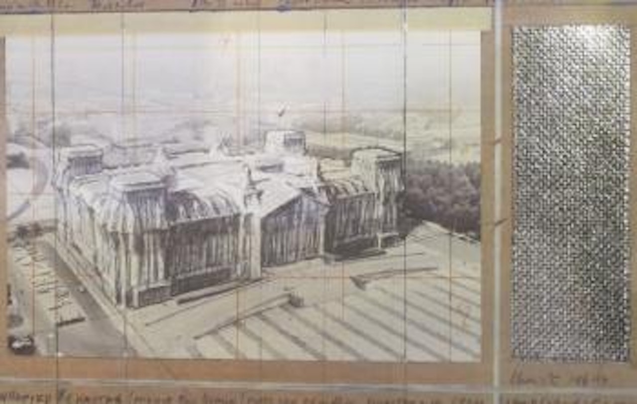 Wrapped Reichstag, project fo Berlin by Christo
