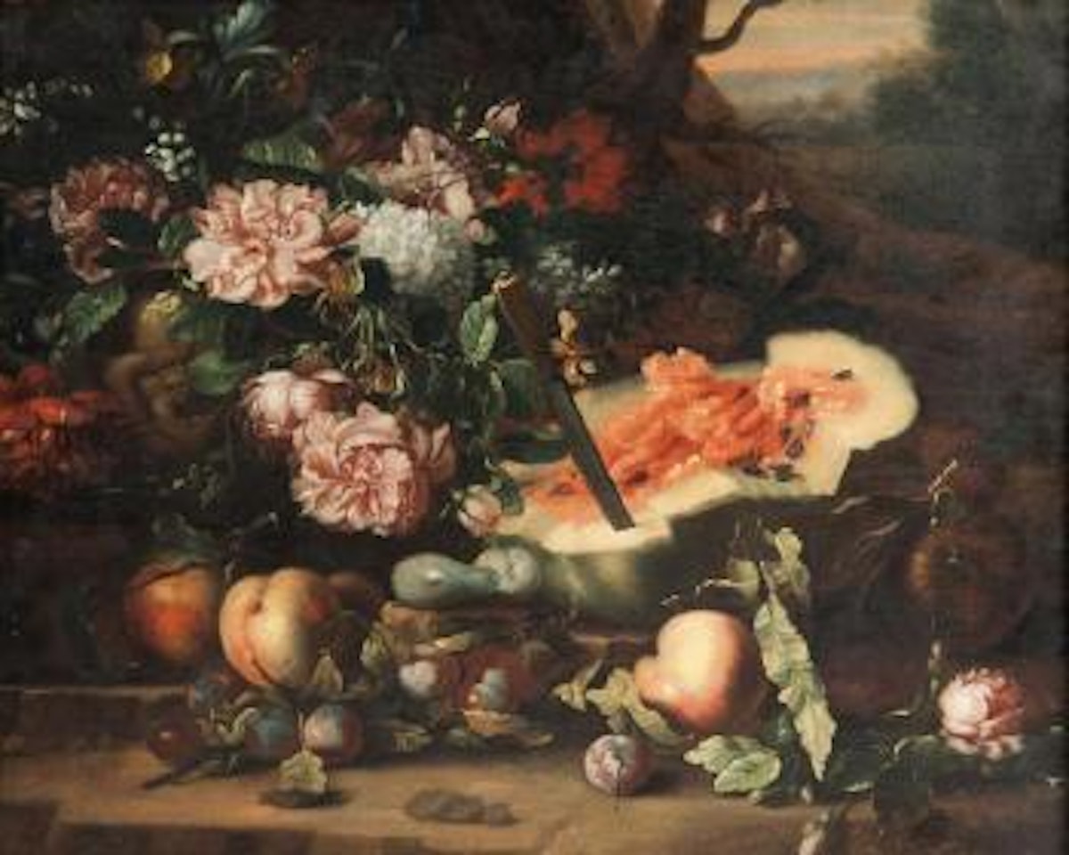Nature morte aux fruits et fleurs by Italian School