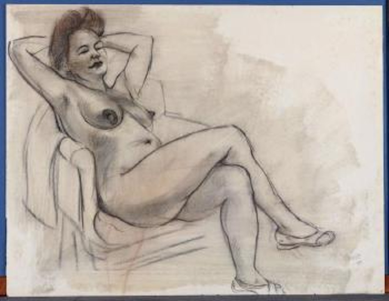 Nu assis by George Grosz
