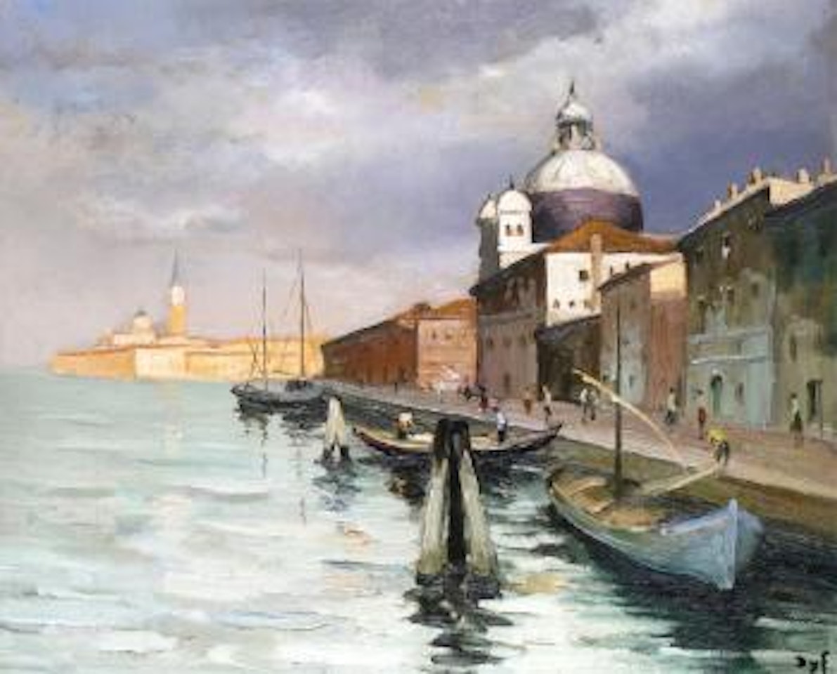 Venise, quai de la Giudecca by Marcel Dyf