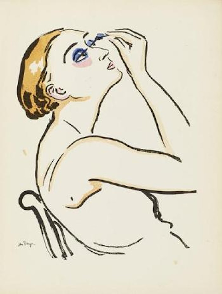 Rimmel (femme se maquillant) by Kees van Dongen