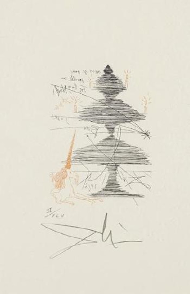 Arbre de Noël à la licorne by Salvador Dali