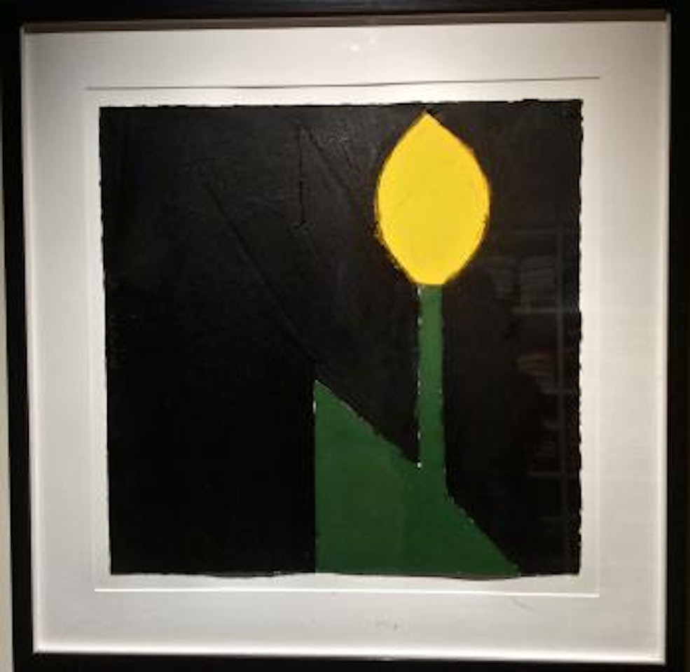 Yellow tulip #18 by Donald Sultan