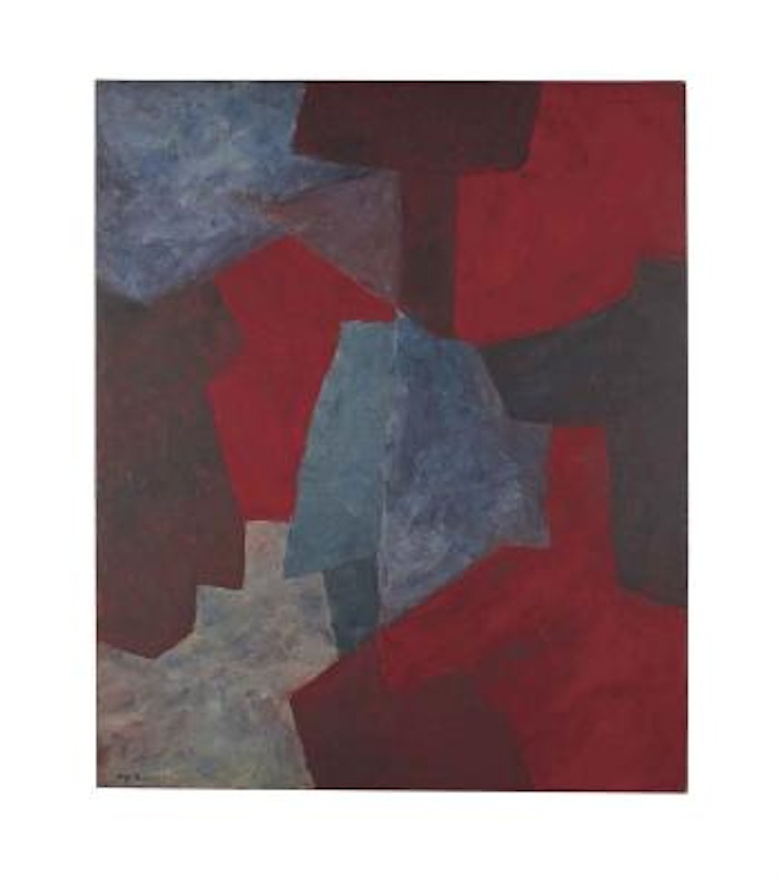 Bleu Rouge Gris Vert (Blue, Red, Grey, Green) by Serge Poliakoff