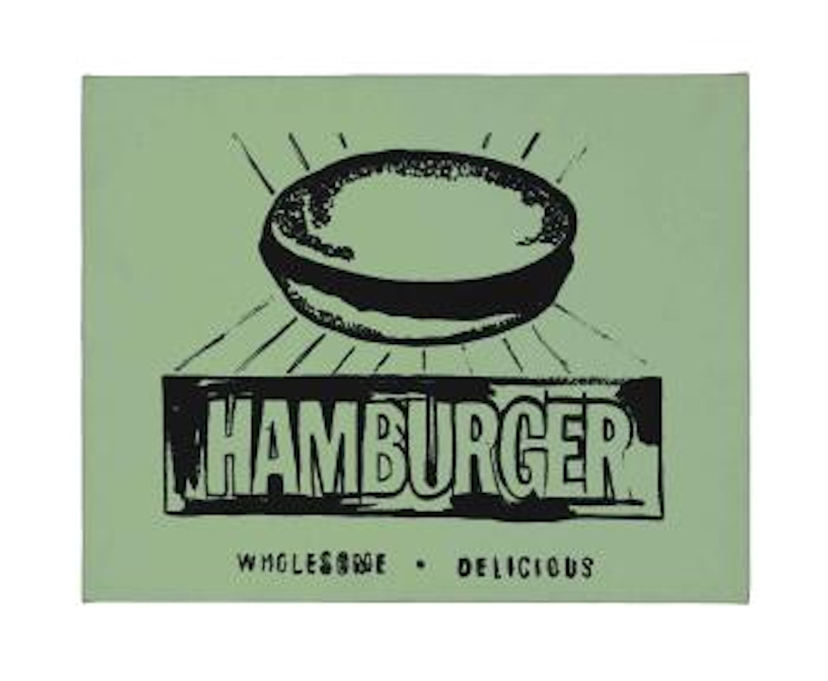 Hamburger (Green) by Andy Warhol