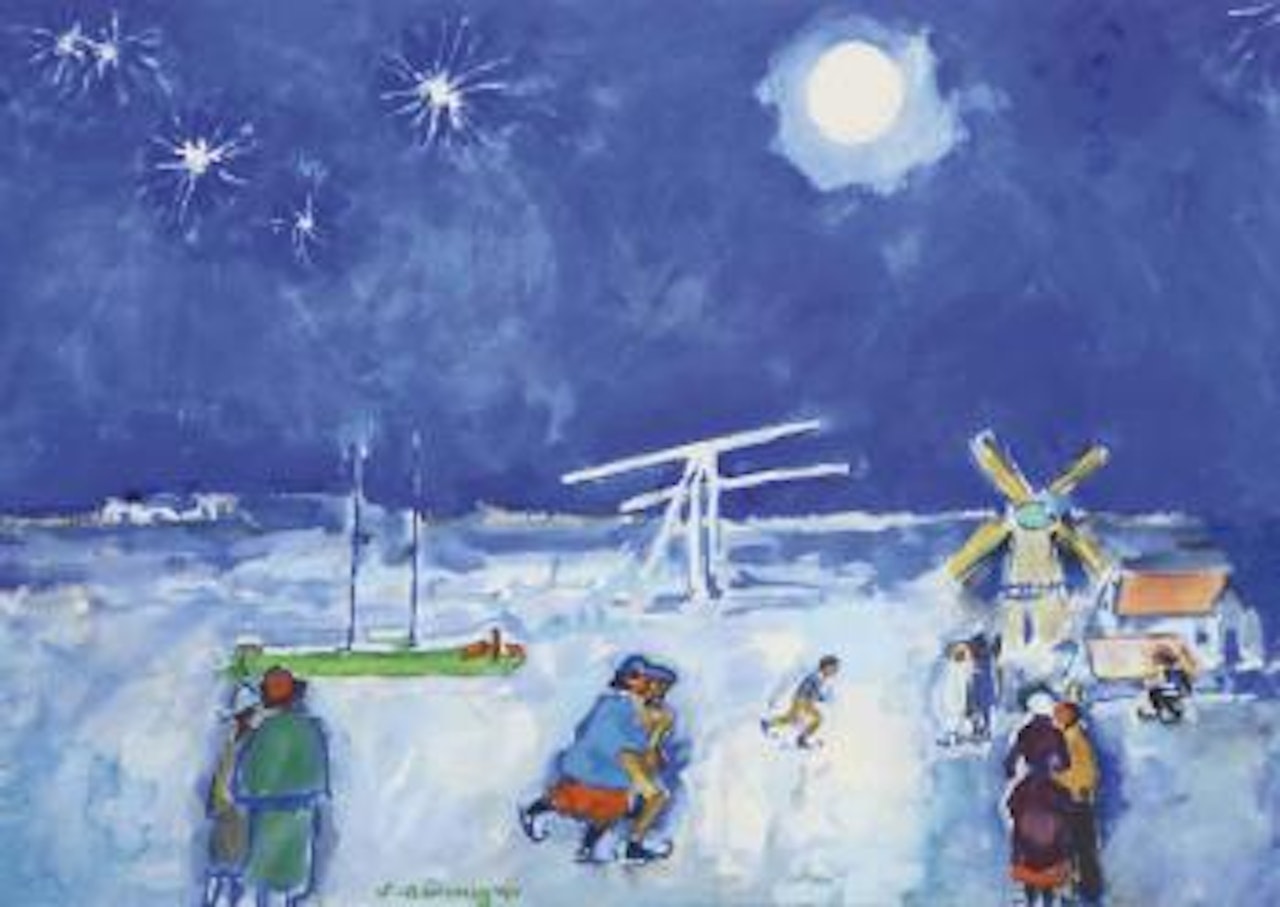 Ice Skating by Kees van Dongen