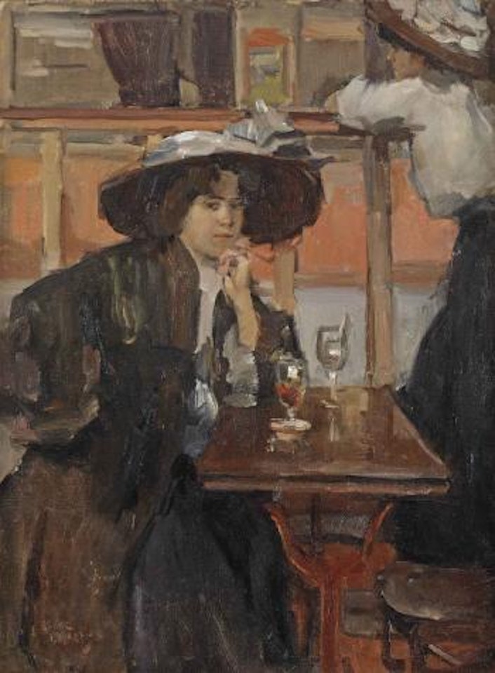 In The Café, Paris by Isaac Israels