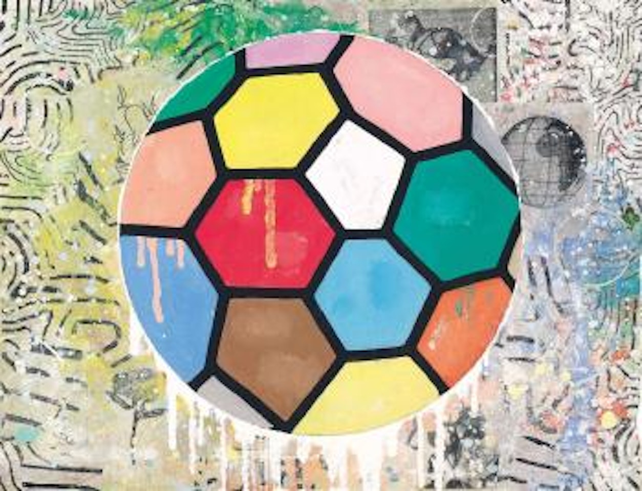 Colorful Ball by Donald Baechler