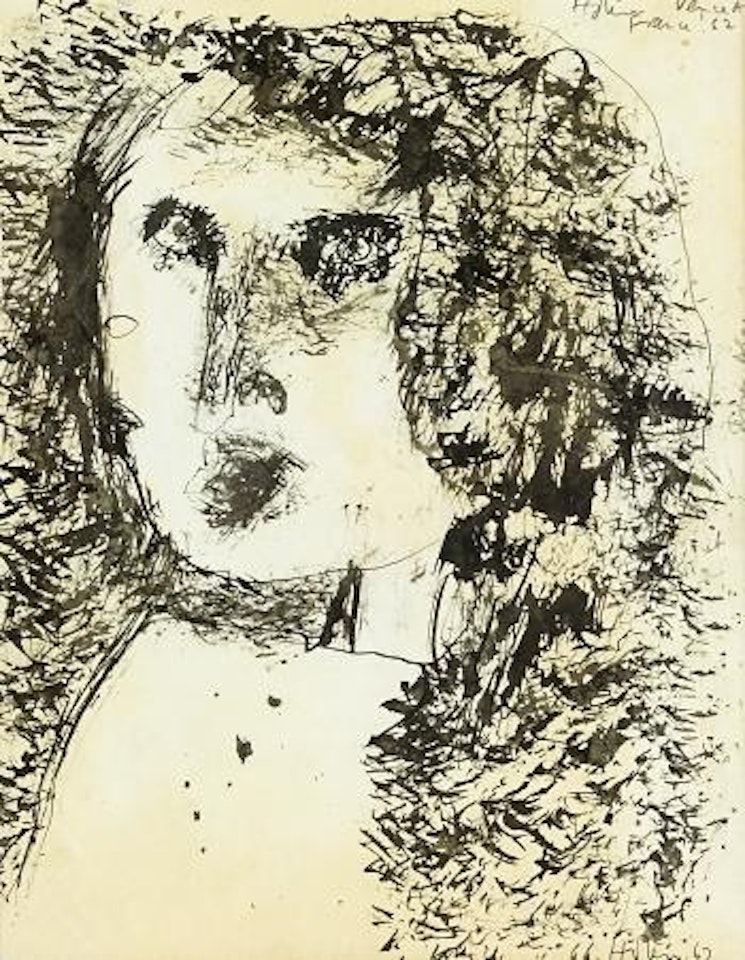 Portrait of an Algerian Woman by Ralph Hotere