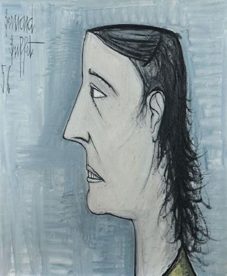 Tête de profil by Bernard Buffet