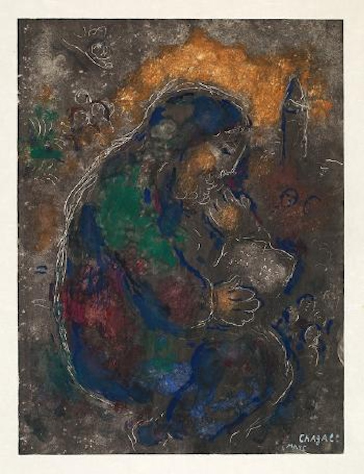Le vieux Rabbin I by Marc Chagall