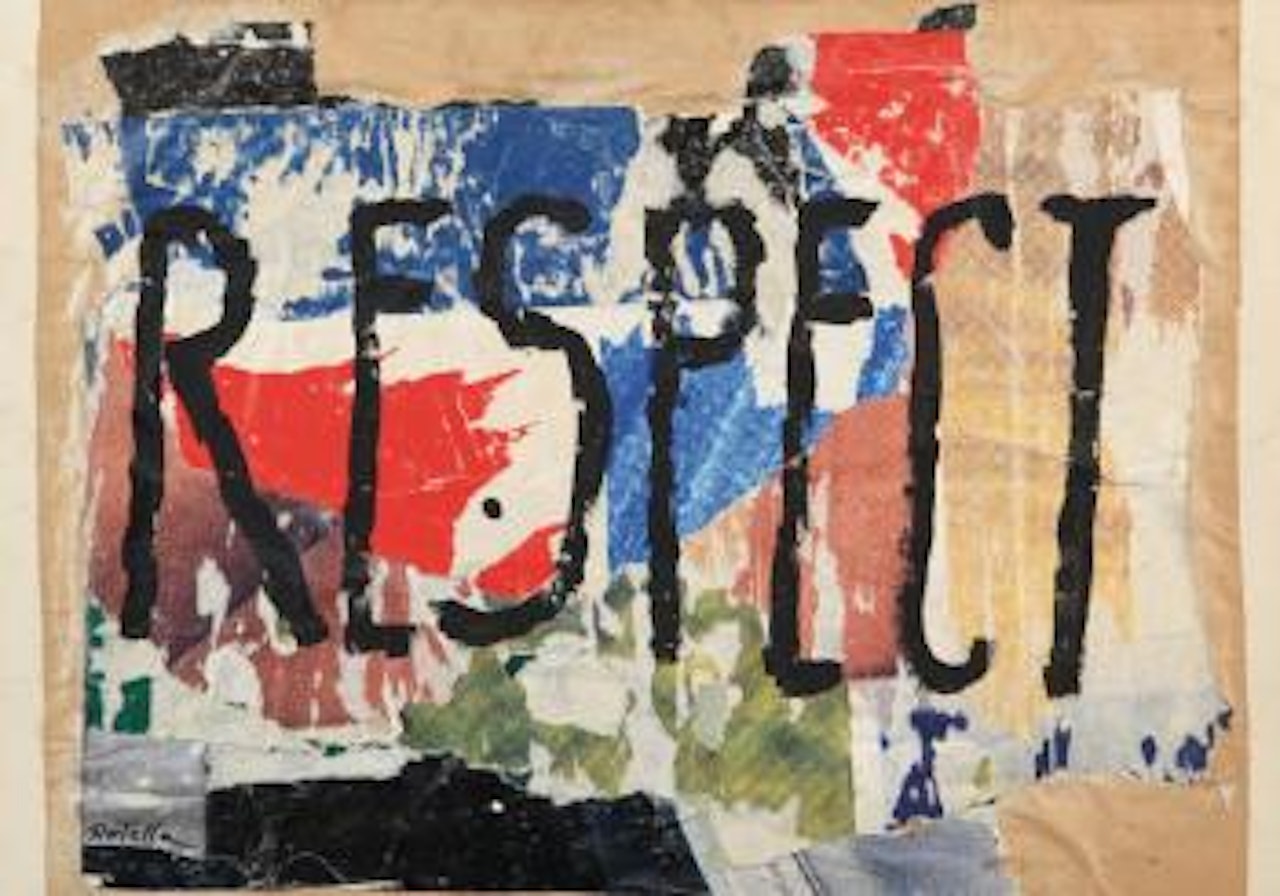 Respect 3 by Mimmo Rotella