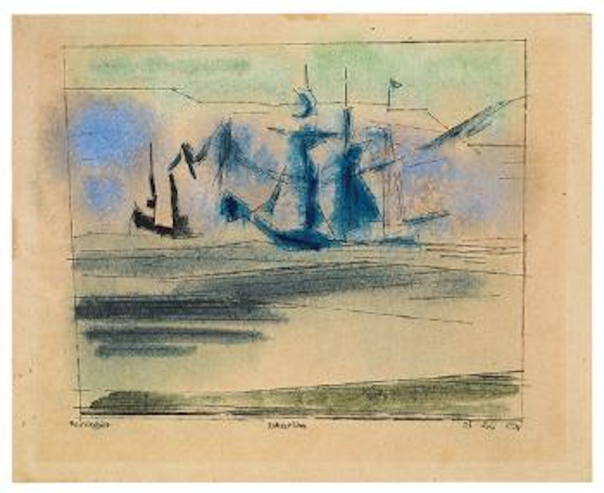 Barkentine by Lyonel Feininger