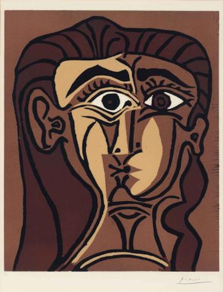 Portrait de Jacqueline de Face II by Pablo Picasso