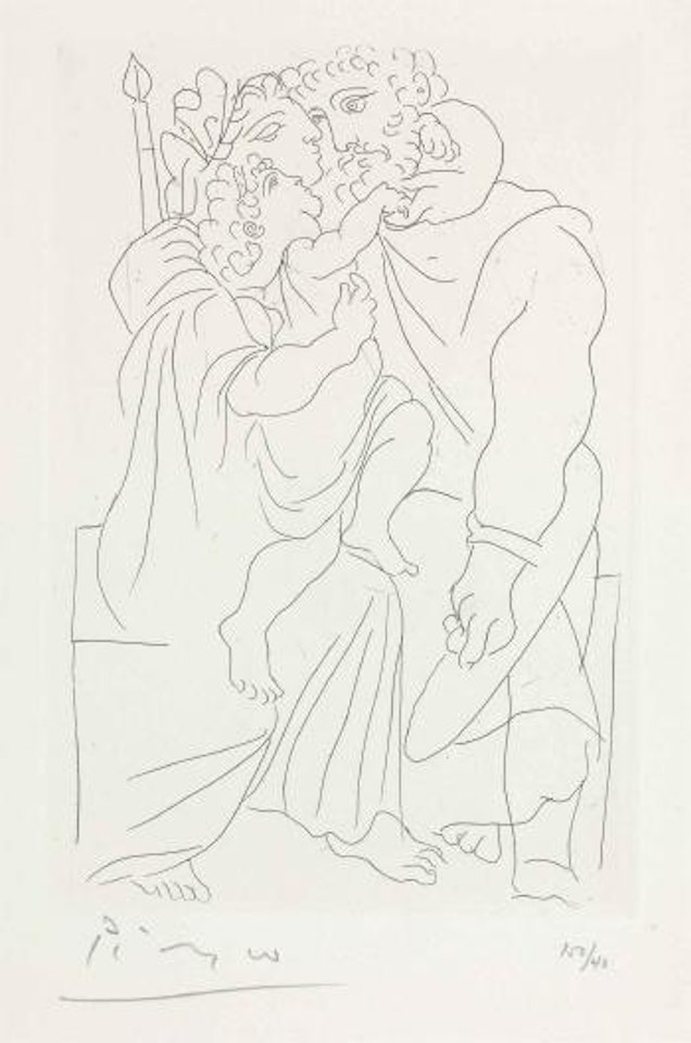 Couple et Enfant, from Lysistrata by Pablo Picasso