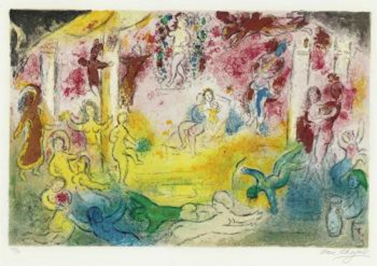 Temple et Histoire de Bacchus, from Daphnis et Chloé by Marc Chagall