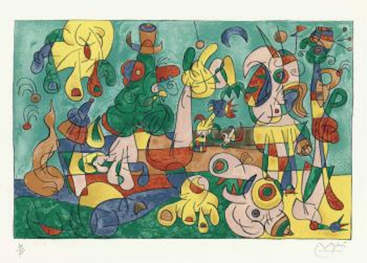 Suites Pour Ubu Roi: one plate by Joan Miró