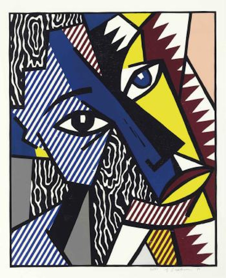 Head, from Expressionist Woodcut by Roy Lichtenstein