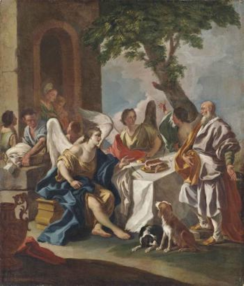 Abraham and the three Angels by Francesco de Mura
