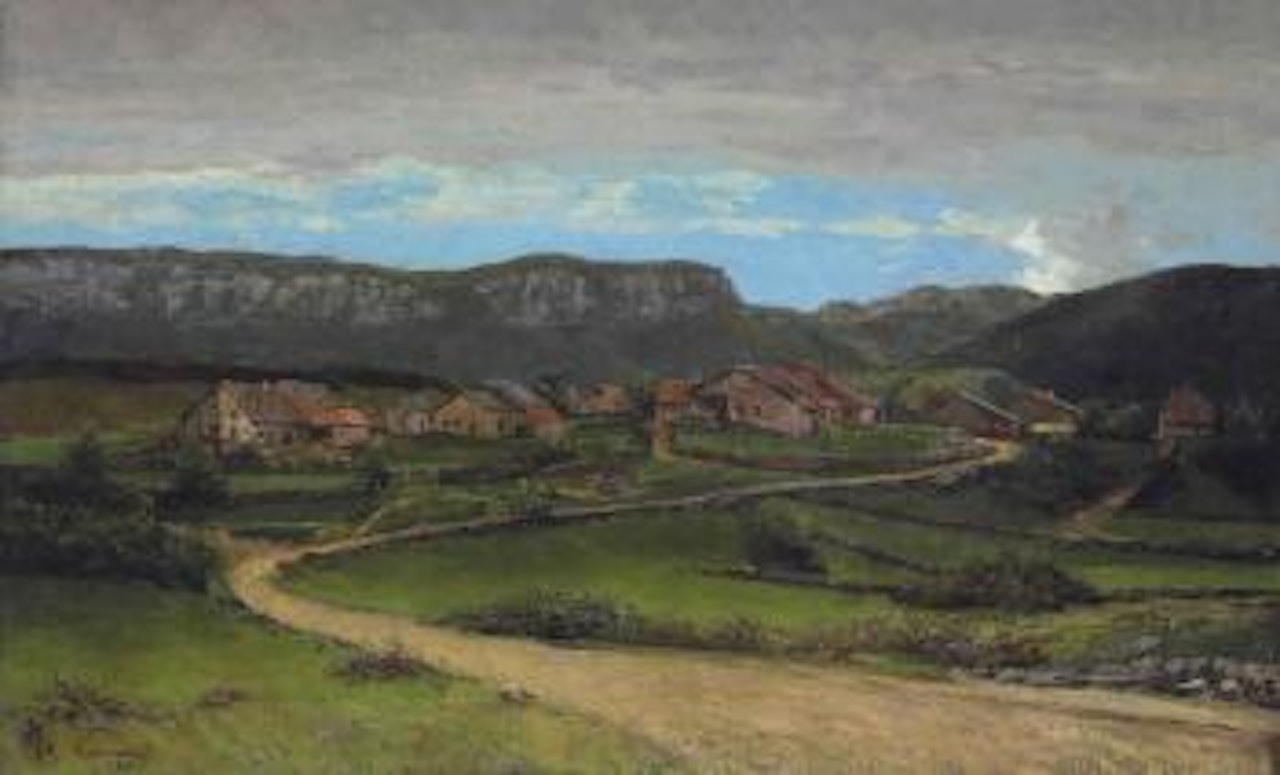 Paysage Près D'ornans by Gustave Courbet