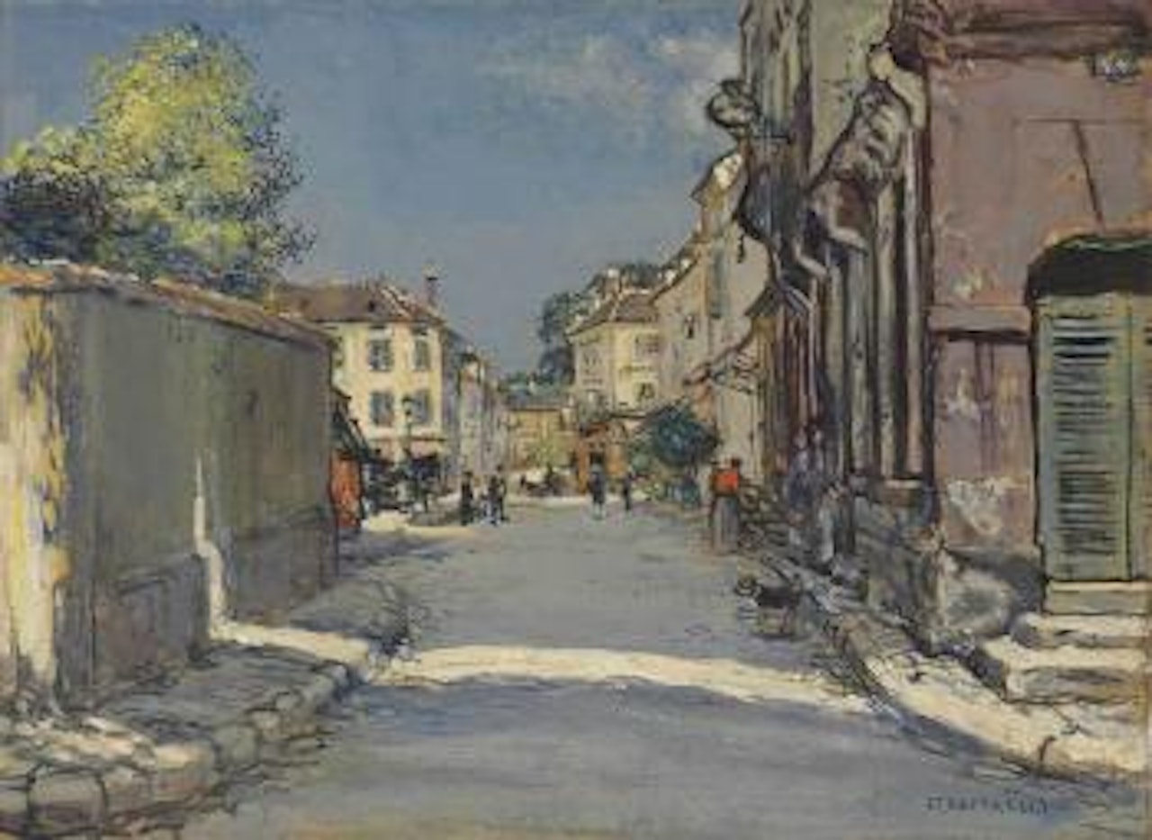 Rue Du Village by Jean Francois Raffaelli