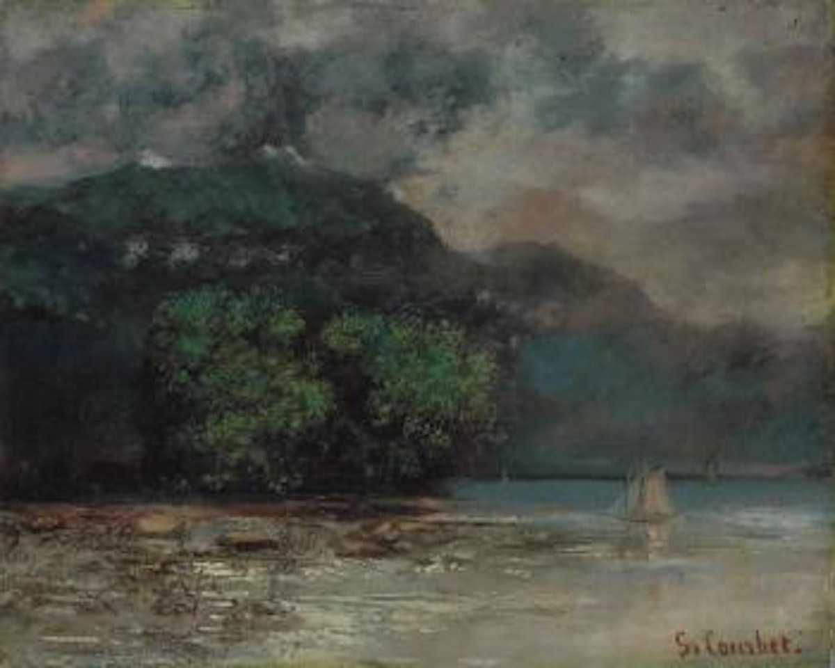 Lac Léman Avant La Tempête by Gustave Courbet