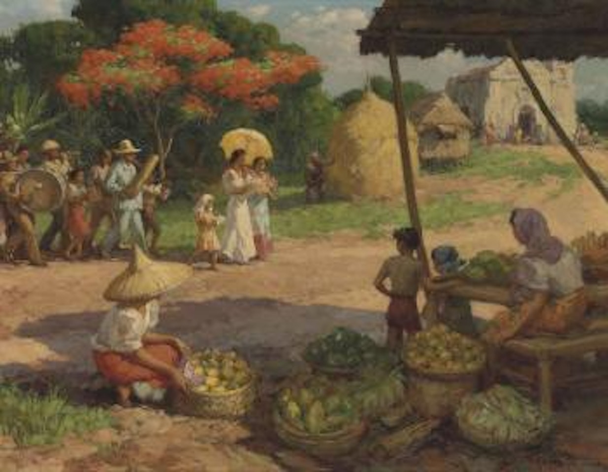 The Marriage Procession by Fernando Amorsolo
